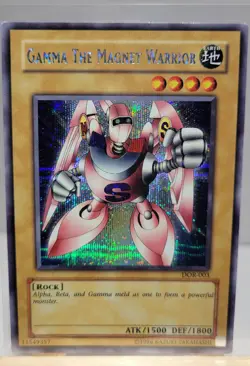 Gamma the Magnet Warrior DOR-003 Duelist of the Roses Secret Rare Holo Konami - Image 1