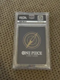 2025 ONE PIECE OP12-037 LEGACY OF THE MASTER DEAD MAN'S GAME ALT ART PSA 10 - Image 2