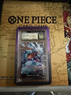 2025 One Piece TCG Monkey.D.Luffy ST26 OP09-061 Leader FOIL PRISTINE 10 - Image 1