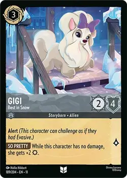 DISNEY LORCANA TCG - Winterspell Gigi - Best in Snow Uncommon 189/204 FOIL - Image 1