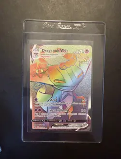 Pokemon TCG Dragapult VMAX Rebel Clash Holo Card 197/192 Secret Rare - Image 1