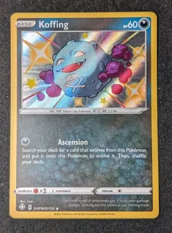 Koffing - SV076/SV122 - Pokemon Shining Fates Sword Shield Shiny Rare Card NM - Image 1