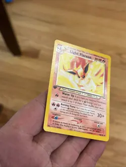 Light Flareon 46/105 Neo Destiny Regular 1st Edition Pokemon Card Wizards - Image 2