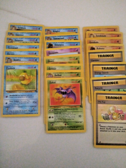 Pokemon Lot 23 Vintage Cards Fossil 13 Common 10 Uncommon - Image 1