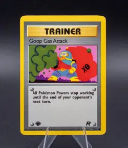 Trainer Goop Gas Attack Pokemon Card 1st Edition Team Rocket 78/82 - Image 1