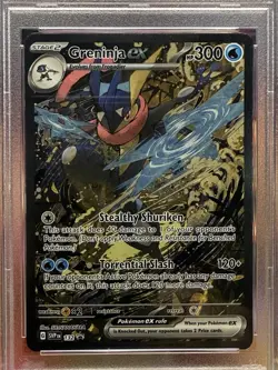 Pokemon Scarlet & Violet Greninja EX Black Star Promo Card SVP132 PSA 9 - Image 3