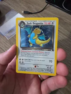 Pokemon Dark Dragonite Holo Rare Card 5/82 Vintage LP Condition - Image 1