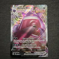 Pokemon TCG Fusion Strike Gengar VMAX Ultra Rare Holo Card 157/264 - Image 1