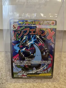 Pokemon TCG Mega Charizard x Ex Promo Card Sealed Holo - Image 1