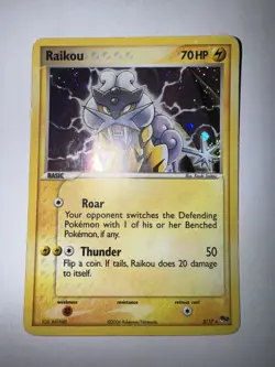 Raikou 3/17 POP Series 2 Holo Card (2006) (MP) - Image 1