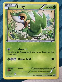 Pokemon Card - Snivy - Radiant Collection (RC1/RC25) BW Legendary Treasures NM - Image 1