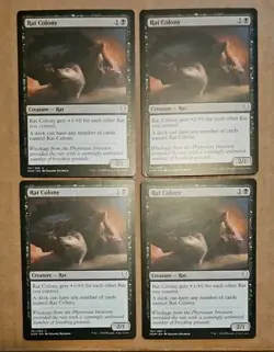 (Set of 4) MTG Rat Colony #101/269 Dominaria Creature - Rat DOM 2018 HTF - Image 1