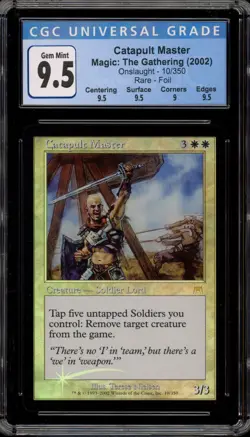 Magic MTG Catapult Master Onslaught Rare Foil #10 CGC 9.5 - Image 1