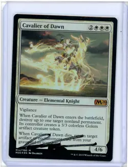 Cavalier of Dawn Mythic Rare Core Set 2020 Signed Artist Proof MTG - Image 1