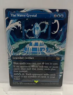 [1x] The Water Crystal - Borderless Near Mint, English UB: Final Fantasy MTG Mag - Image 1