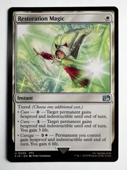 Restoration Magic – MTG Final Fantasy Instant Hexproof Indestructible Regular - Image 1