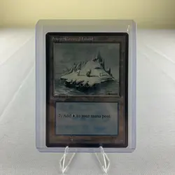 Vintage MTG Magic the Gathering Snow-Covered Island Ice Age NM - Image 1