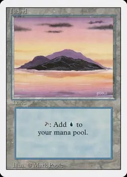 2x Island (#295) Revised Edition LP MTG - Image 1