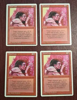 (4x) Blood Lust - MtG 4th Edition - Common NM 1995 - Image 1