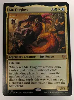 Mr. Foxglove Commander: Bloomburrow Foil - MTG MYTHIC - Image 1