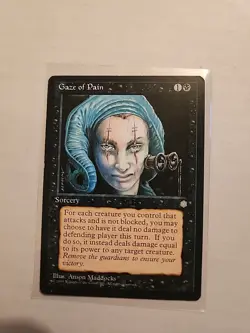 Gaze of Pain - Ice Age - MTG Magic - Common - Black Sorcery - Image 1