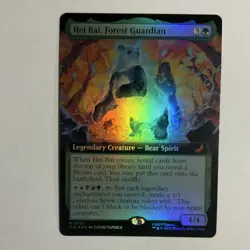 Magic The Gathering TLA Hei Bai Forest Guardian Borderless Foil - Image 1