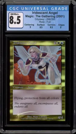 Magic MTG Iridescent Angel Odyssey Rare Foil #288 CGC 8.5 - Image 1