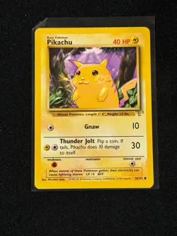 Pokemon TCG Pikachu 58/102 E3 Gold Stamp Yellow Cheeks Promo Base Set NM - Image 1