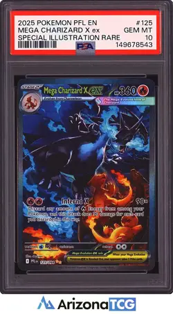 Pokemon 2025 Mega Charizard X ex 125/094 SIR Phantasmal Flames GEM MINT PSA 10 - Image 1