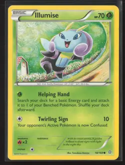 Illumise Common XY - Primal Clash 18/160 NM Pokemon Card - Image 1