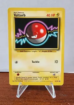 1999 Pokemon Voltorb - (67/102) - Shadow - Base Set - Image 1