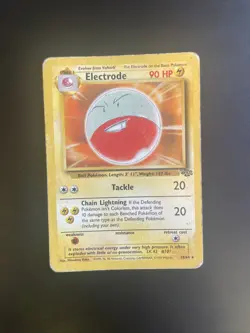 Pokemon TCG Electrode Jungle 18/64 Regular Unlimited Rare PLAYED - Image 1