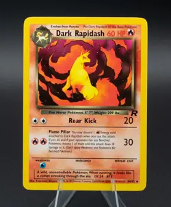 Pokemon Card Dark Rapidash Non Holo Team Rocket 44/82 Uncommon - Image 1