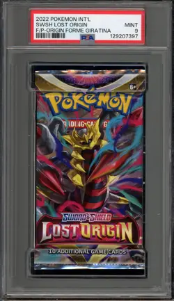 Pokemon Lost Origin Origin Forme Giratina Art Sealed Booster Pack PSA 9 Mint - Image 1