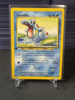 Pokemon - Totodile (81) #081/111 - Neo Genesis 1st Edition - Image 1