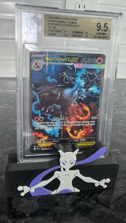 2025 POKEMON PHANTASMAL FLAMES #125 MEGA CHARIZARD X EX S - BECKETT GEM MINT 9.5 - Image 3