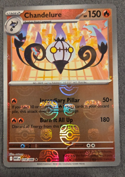 Chandelure (Master Ball Pattern)White FlareRare 018/086 Pokemon TCG - Image 1