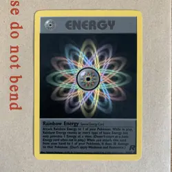 Pokemon Rainbow Energy 80/82 Team Rocket Non-Holo Rare - LP - Image 1