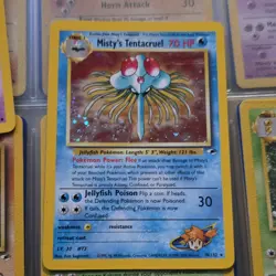 Pokemon TCG Misty's Tentacruel Gym Heroes Holo Rare 10/132 70 HP - Image 1