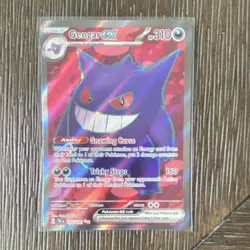 Pokemon Gengar ex 193/162 SV05 Temporal Forces Ultra Rare Full Art Holo Card - Image 1
