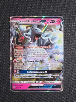 Pokemon TCG Alolan Ninetales GX 132/214 NM - Image 2