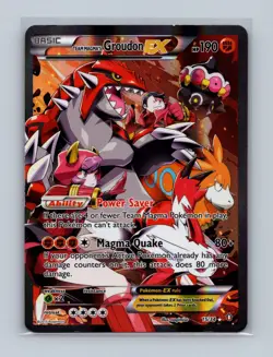 Team Magma's Groudon EX 15/34 Rare Ultra Double Crisis Pokemon Lightly Played - Image 1