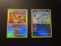 Pokemon TCG Eevee & Glaceon Platinum Burger King Promos 2009 - Image 1
