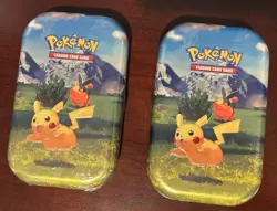 BRAND NEW & SEALED Lot of 2 Pokemon Ascended Heroes Mini Tins Sealed Pikachu - Image 1