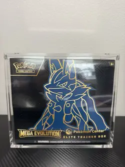 Mega Evolution Lucario ETB Pokemon Center Exclusive Elite Trainer Box SEALED - Image 1