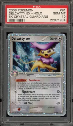 Pokemon Delcatty ex EX Crystal Guardians Holo Ultra Rare #91 PSA 10 Gem Mint - Image 1
