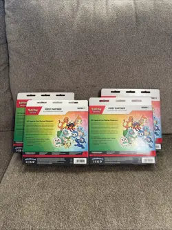 (4) New! 2026 Pokemon First Partner Illustration Collection Series 1 Boxes - Image 2