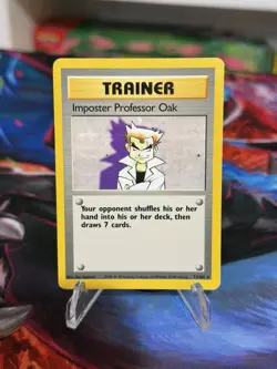 1999 Pokemon Base Set Imposter Professor Oak 73/102 WOTC Trainer - Image 1