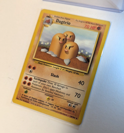 Vintage Rare Dugtrio (Pokemon Base Set - 1999) Lightly Played (LP) - Image 3