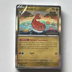 Pokemon TCG Twilight Masquerade Tatsugiri Stamped Build And Battle Promo SVP 118 - Image 1